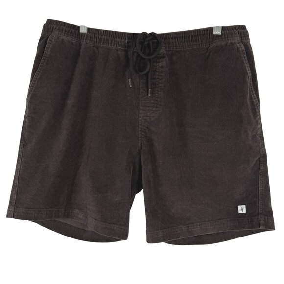 Toes On The Nose Corduroy Shorts Mens XL‎ Brown Cotton Spandex Casual SS-2012 - Picture 1 of 9